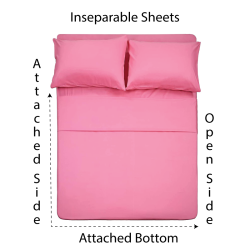 Inseparable Attached Bunk Bed Sheets