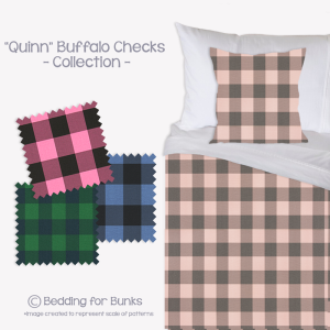 "Peyton" Buffalo Check Bunk Bed Hugger Comforter 7 Buffalo check bedding for bunk beds
