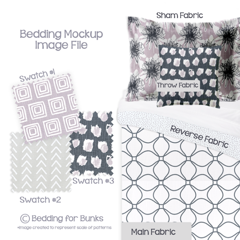 Digital Bunk Bed Bedding Mockup Bedding for Bunks Bunk Bed Bedding